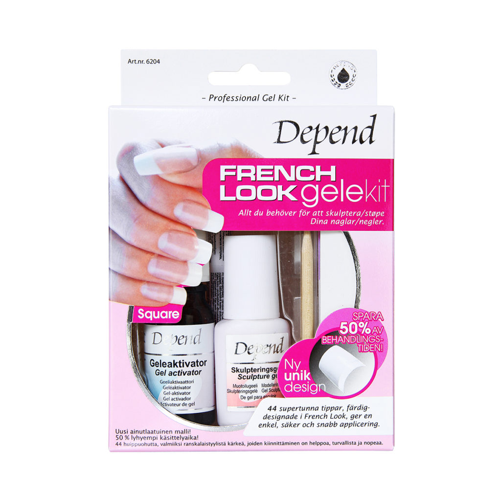 6204-Gel-Kit-French-Look-Square - Depend Cosmetic