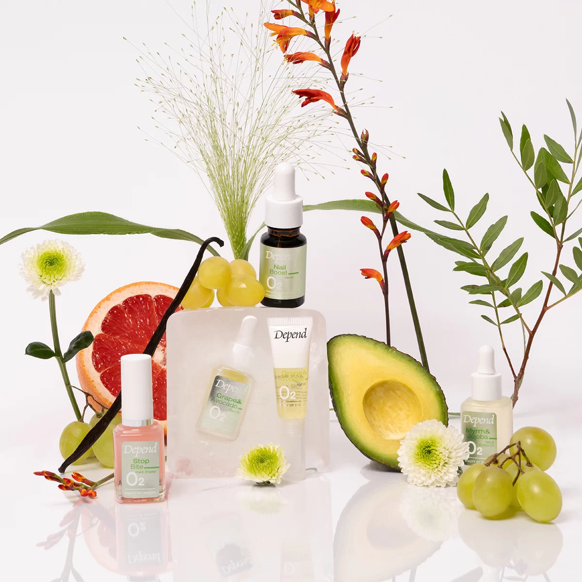 O2 Grape & Avocado Nail Oil 8951 Nagelvård Depend Cosmetic Beauty Of